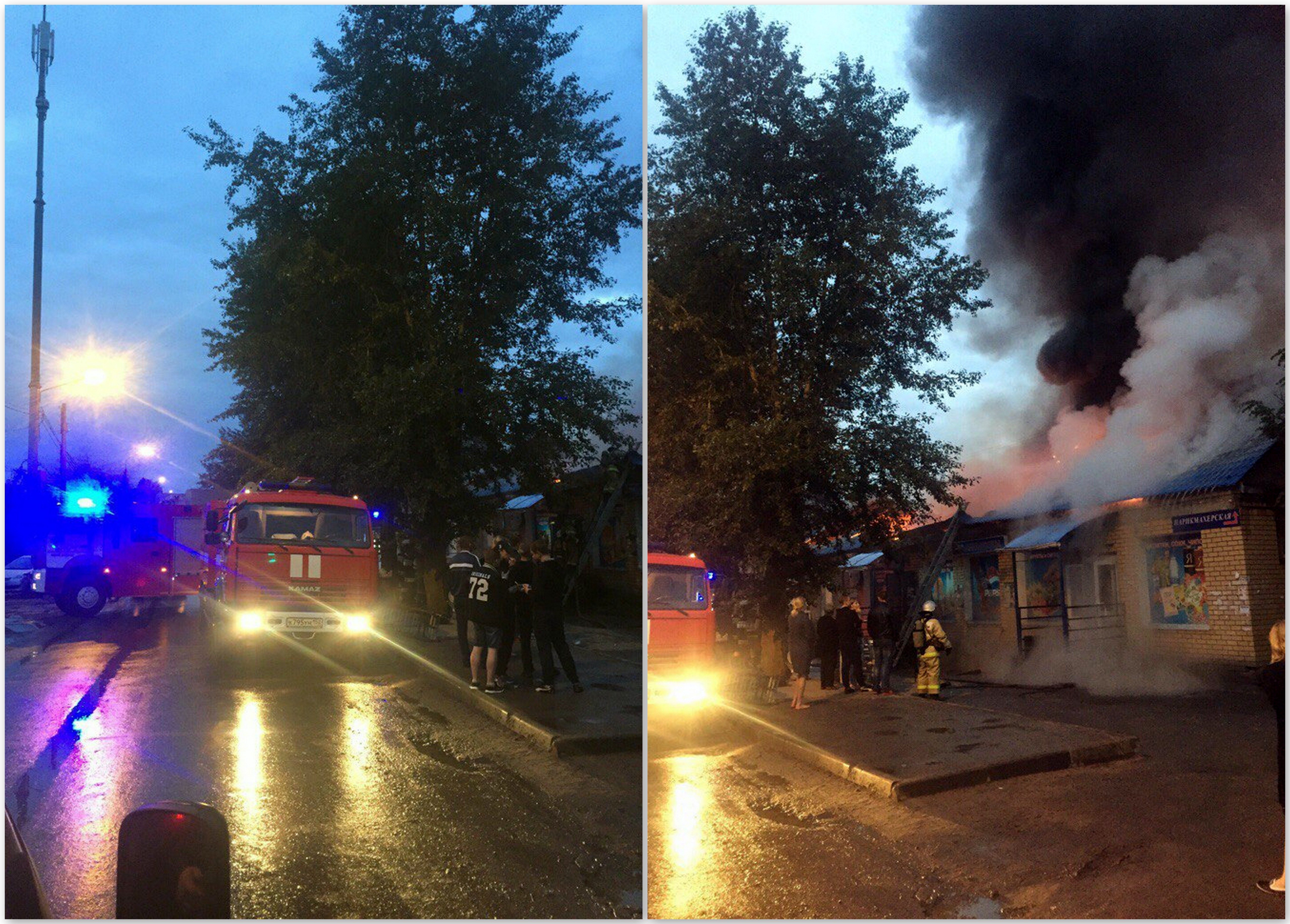 Сильный пожар охватил два магазина в Автозаводском районе (ФОТО, ВИДЕО) - фото 1