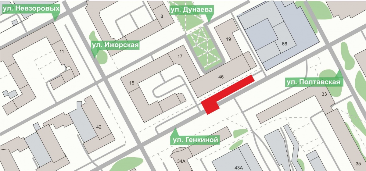 Улицу Генкиной в Нижнем Новгороде частично перекроют до 19 июля - фото 1