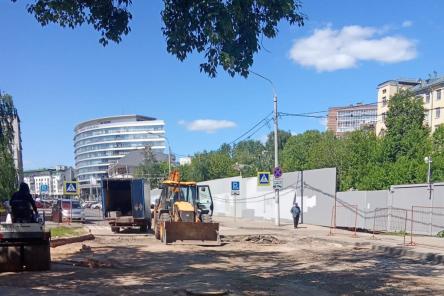 Асфальт на улице Ковалихинской восстановят после аварии до конца дня