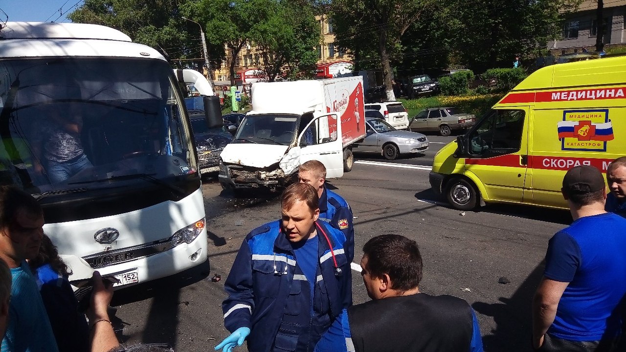 Дтп гагаринский. Происшествие на остановке НИТЕЛ сегодня в Нижнем Новгороде.