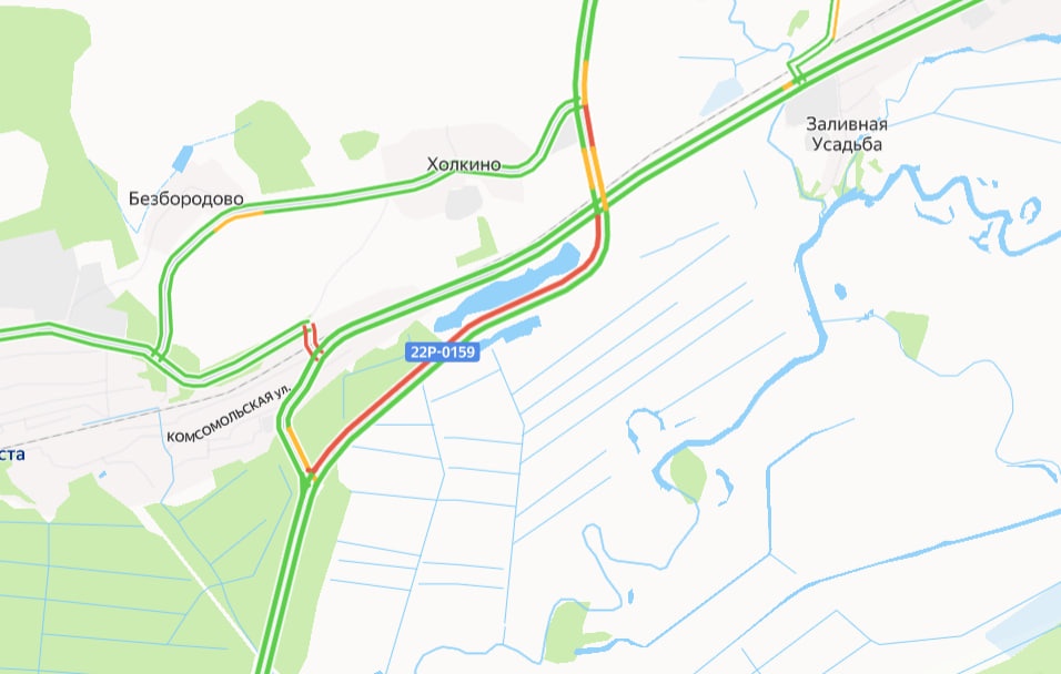 Огромная пробка образовалась в Нижегородской области из-за смертельного ДТП - фото 1