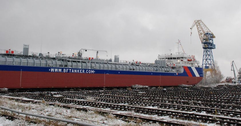 Третий танкер-химовоз нового поколения спущен на воду в Нижнем Новгороде (ФОТО) - фото 15