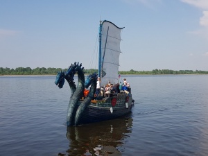 Древнерусская ладья «Змей Горыныч» сделала остановку в Нижнем Новгороде