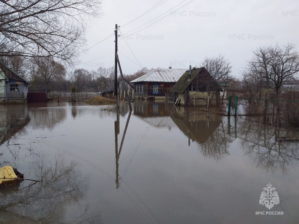 Территории деревни Осиновка подтопило в Дивеевском районе - фото 1