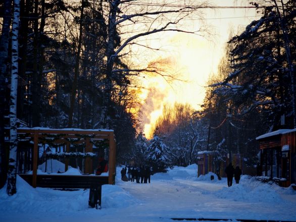 Аномальные морозы в Нижнем Новгороде: фоторепортаж из заснеженных парков - фото 24