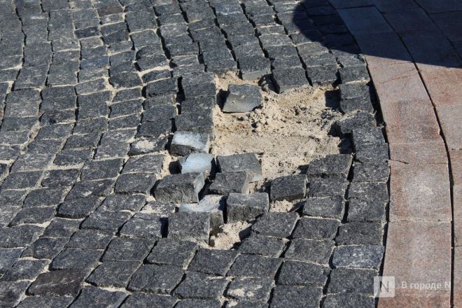 Ржавые урны и разбитая плитка: как пережили зиму знаковые места Нижнего Новгорода - фото 12