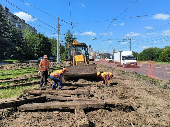 Замена трамвайной стрелки началась у станции Варя в Нижнем Новгороде - фото 2