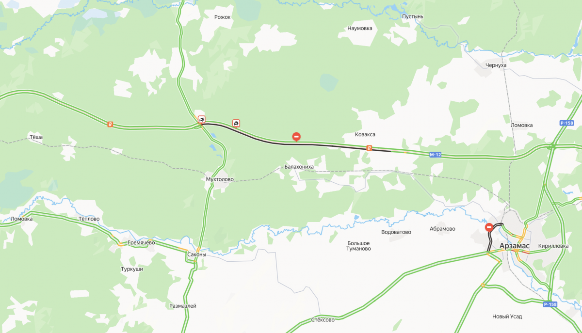 Трассу М-12 в Нижегородской области перекрыли из-за ДТП - фото 2