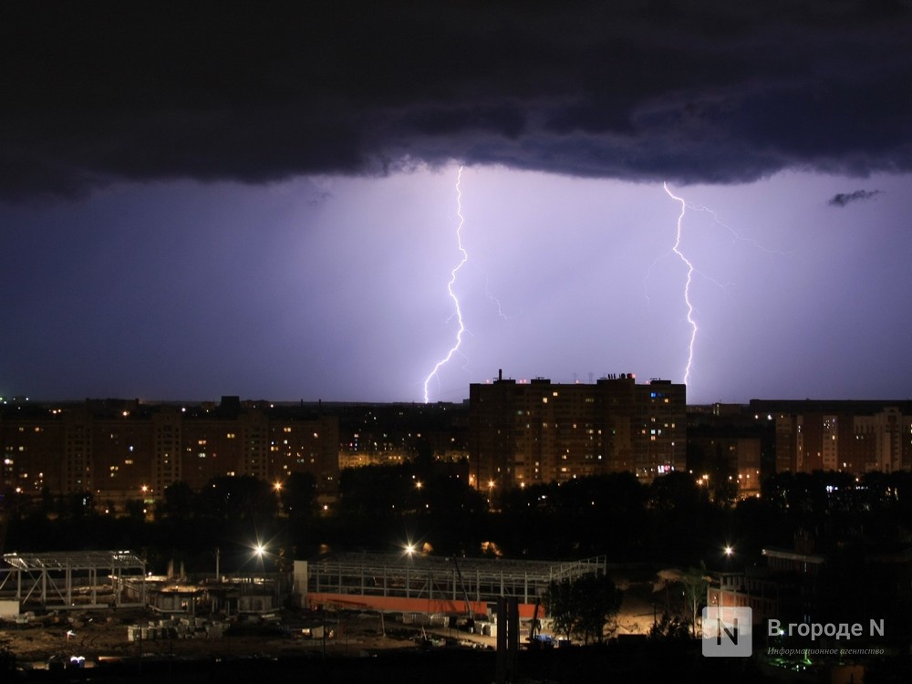 Сильные дожди и грозы надвигаются на Нижегородскую область