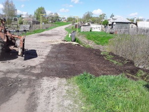 Поврежденный ливнем участок дороги восстановили в Шатковском районе