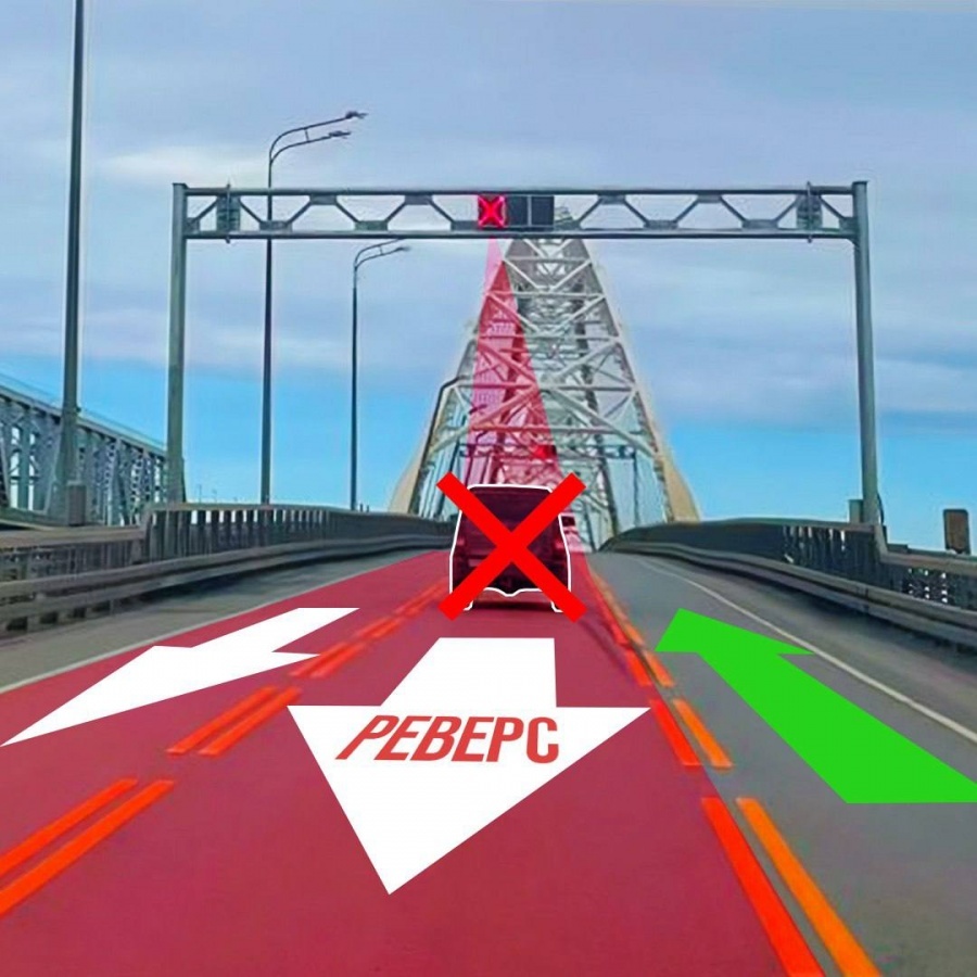 На Борском мосту установят новый режим работы реверсивной полосы - фото 1
