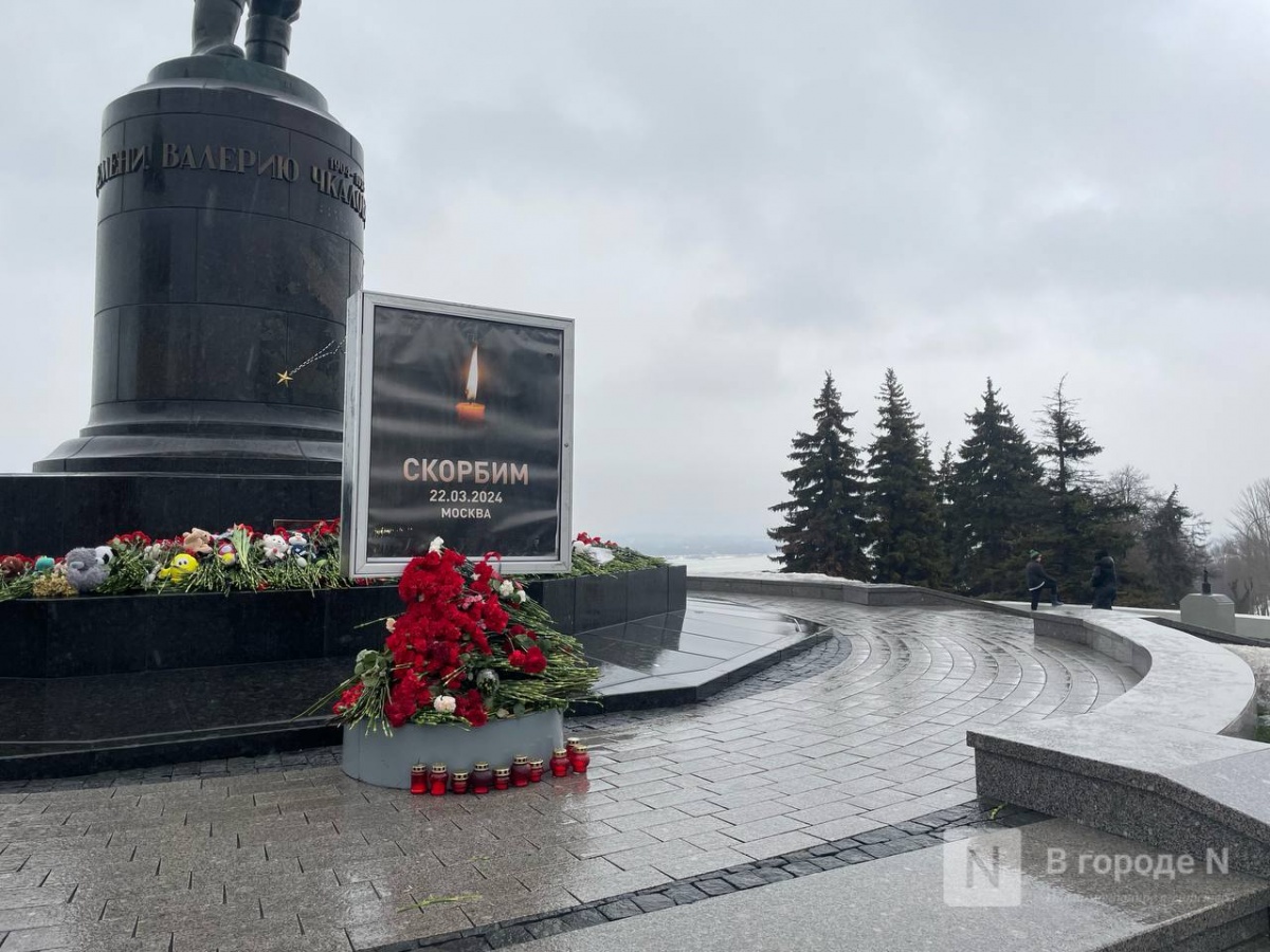 Нижегородцы несут цветы к мемориалу после теракта - фото 1