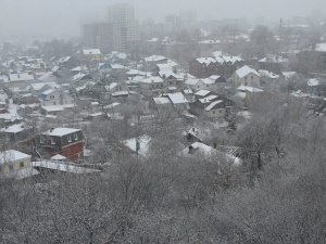 Сильный снегопад обрушился на Нижний Новгород