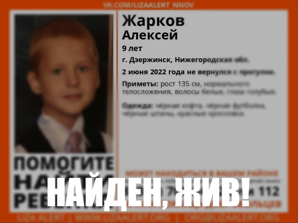 Пропавшего в Дзержинске 9-летнего мальчика нашли спустя сутки - фото 1