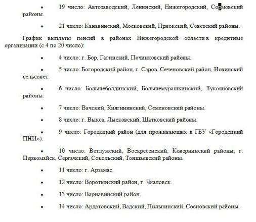 Озвученые новые даты выдачи пенсии в Нижегородской области - фото 2
