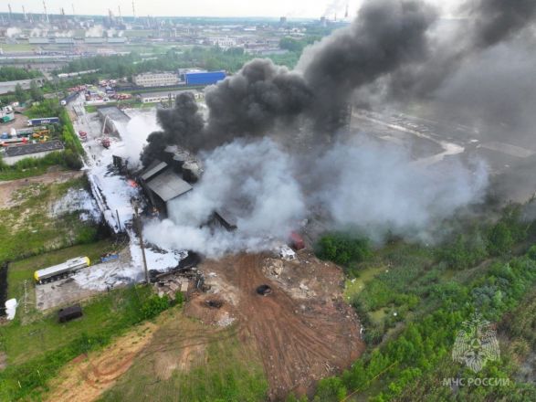 Открытое горение ликвидировано на битумном заводе в Кстове - фото 2