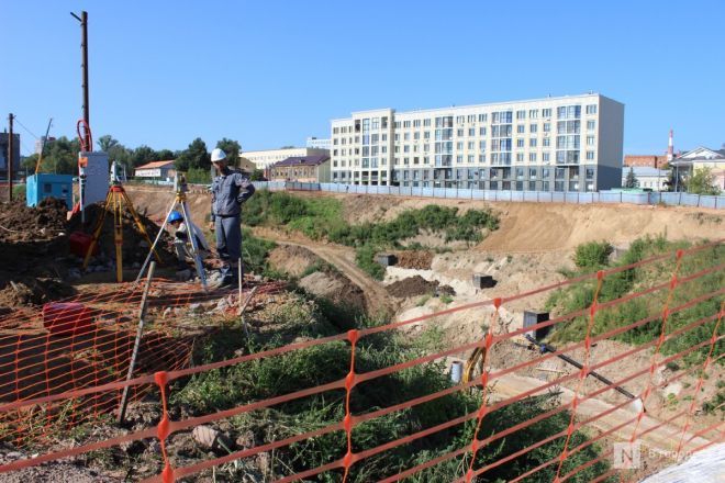 Опубликованы фото со стройки террасного парка в Нижнем Новгороде - фото 7