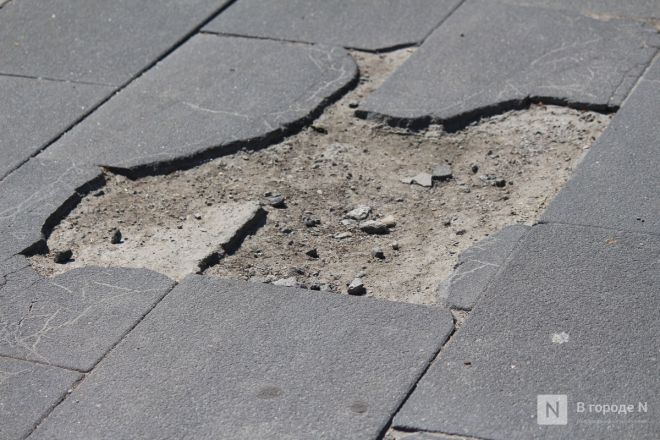 И снова провал: что не успели отремонтировать в Нижнем Новгороде после зимы — фоторепортаж - фото 80