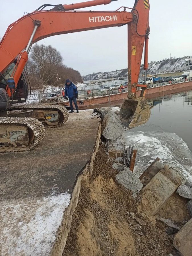 Нижегородский Минтранс нашел решения для ремонта разрушенного ледоходом моста - фото 1